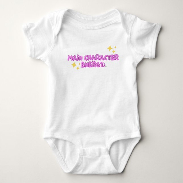 Main Character Energy Baby Bodysuit (Front)