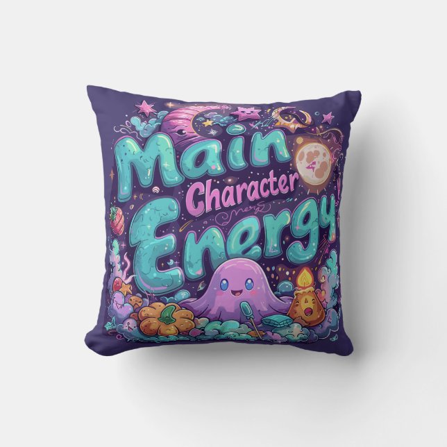 Main character energy  | ExDesigner | Halloween Cushion (Front)