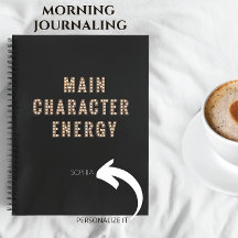 Main Character Energy Notebook