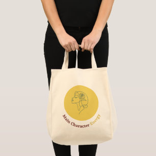 Main character energy soft tote bag