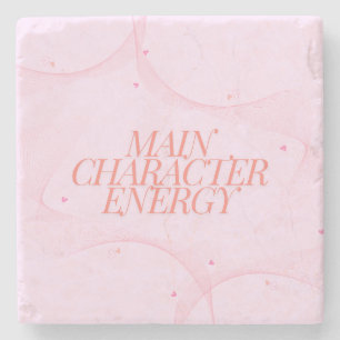 Main Character Energy Stone Coaster