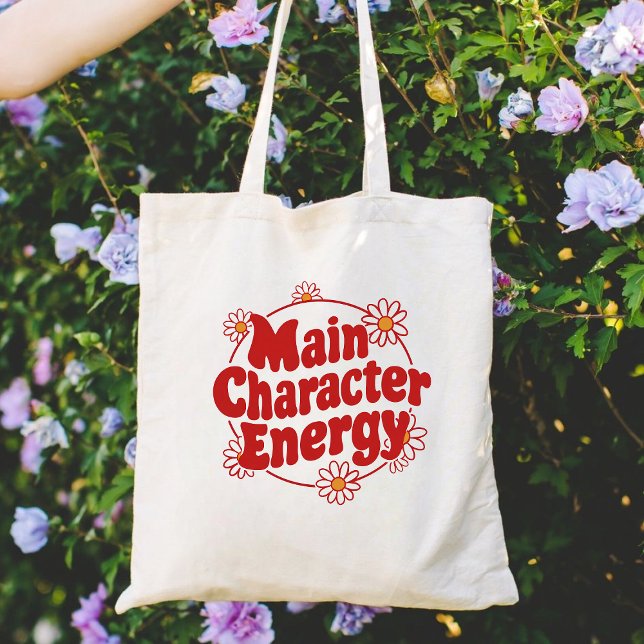Main character energy  tote bag (Creator Uploaded)