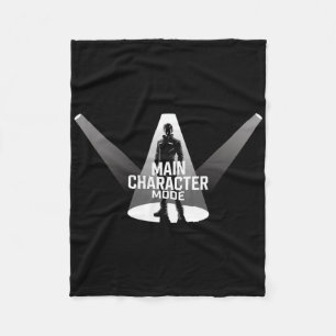 Main Character Mode - Keep It Simple And Cool Fleece Blanket