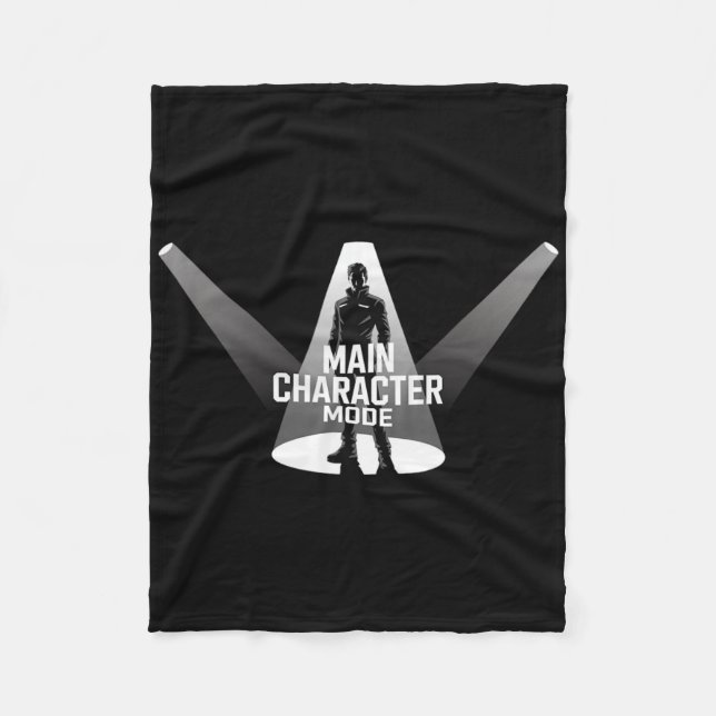 Main Character Mode - Keep It Simple And Cool  Fleece Blanket (Front)