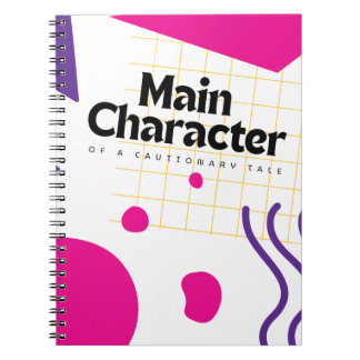 Main Character Pink Purple Notebook