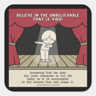 Main Character Square Sticker