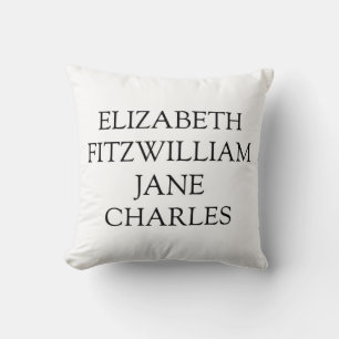 Main Characters from Pride and Prejudice Cushion