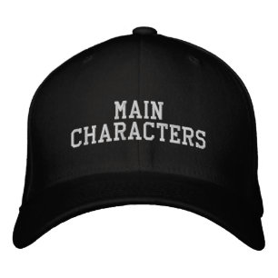 'Main Characters' Wedding Photographs Bachelor Fun Embroidered Hat