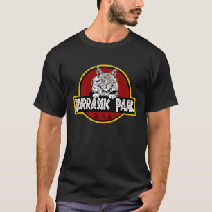 Main Coon Black Silver Tabby Cute  Cat  Parody T-Shirt