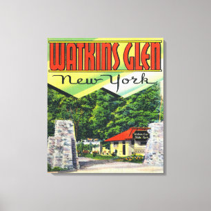 Main Entrance View to Watkins Glen State Park Canvas Print