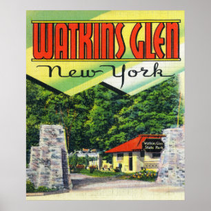 Main Entrance View to Watkins Glen State Park Poster