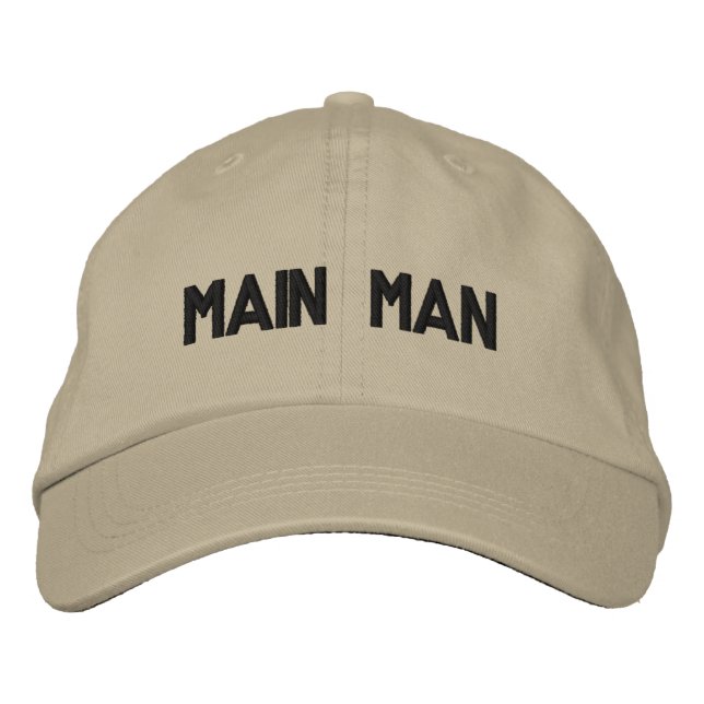 Main Man Embroidered Hat (Front)