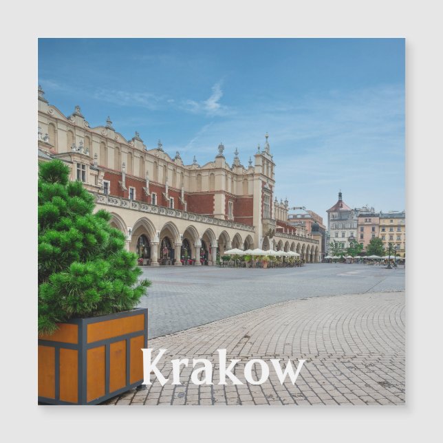 Main square in Krakow old town, Poland (Front)