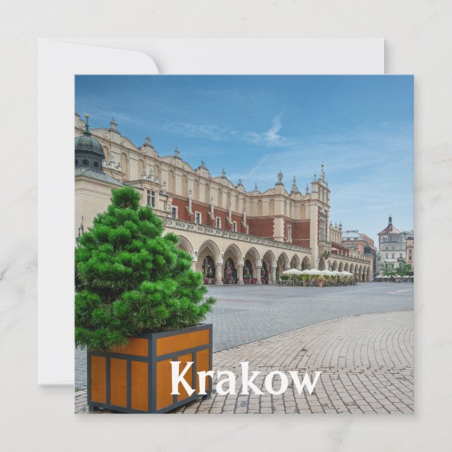 Main square in Krakow old town, Poland (Front)