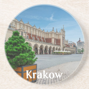 Main square in Krakow old town, Poland Coaster
