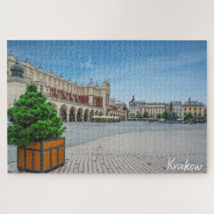 Main square in Krakow old town, Poland Jigsaw Puzzle