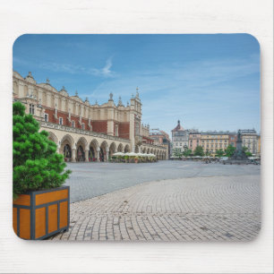 Main square in Krakow old town, Poland Mouse Mat