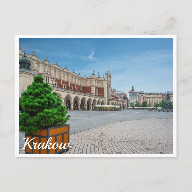 Main square in Krakow old town, Poland Postcard (Front)