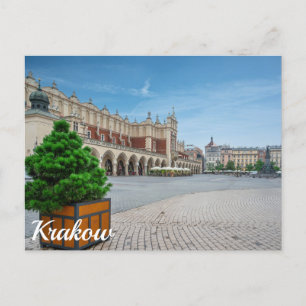 Main square in Krakow old town, Poland Postcard