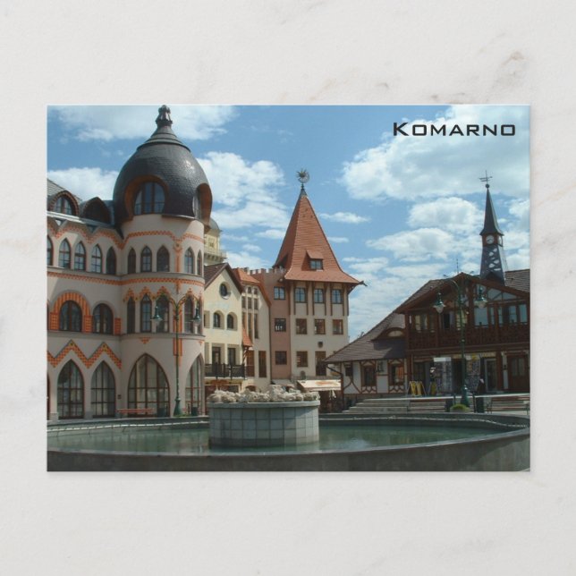 Main Square - Komarno Postcard (Front)