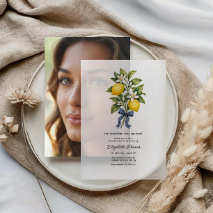 Main Squeeze Amalfi Coast Italian Bachelorette Vellum Invitations