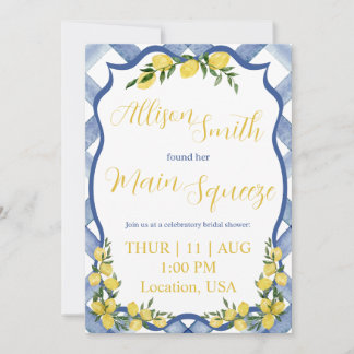 Main Squeeze Bridal Shower Invitation