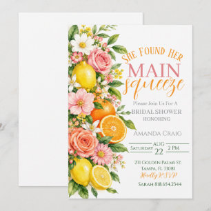 Main Squeeze Bridal Shower Invitation