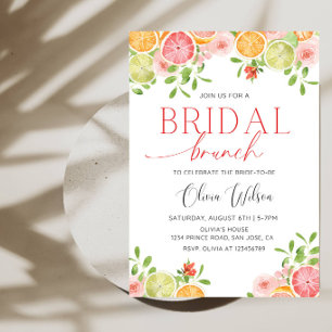 Main Squeeze Bridal Shower-Lemon Citrus Bridal Invitation