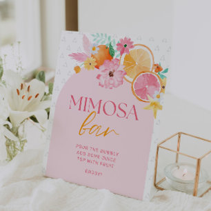 Main Squeeze Bridal Shower Mimosa Bar Pedestal Sign