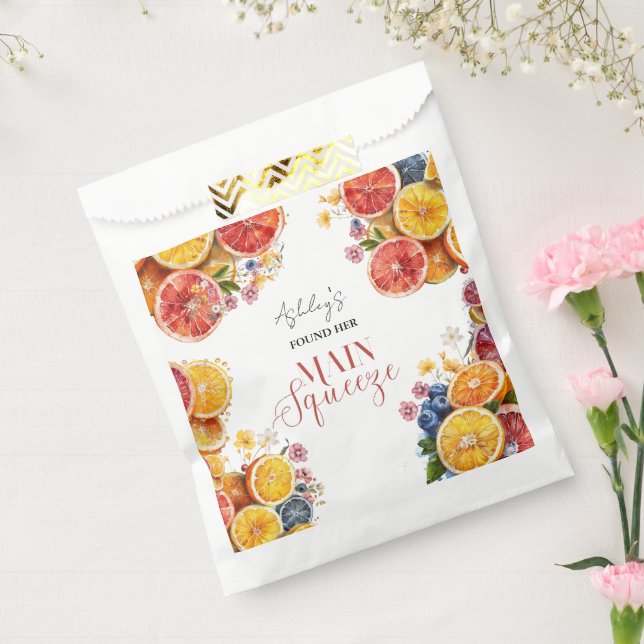 Main Squeeze Citrus Bridal Shower  Favour Bags (Sealed)