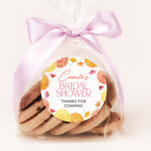 Main Squeeze Citrus Bridal Shower Favour Stickers