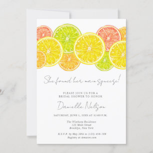 Main Squeeze Citrus Bridal Shower Invitation