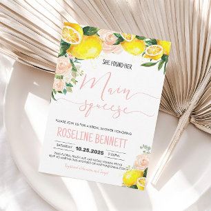 Main Squeeze Citrus Bridal Shower Invitation