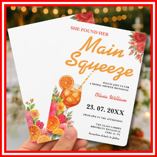 Main Squeeze Citrus Bridal Shower Invitation