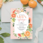 Main Squeeze Citrus Bridal Shower Invitation Arch<br><div class="desc">This tropical citrus design features modern elegant fonts (easily change the colours!) and a bouquet of blush florals and tropical citrus fruit including lemon,  lime,  orange,  grapefruit,  and papaya! . See the entire collection for more matching items!</div>