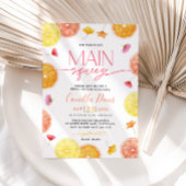 Main Squeeze Citrus Bridal Shower Lemon Bright Invitation
