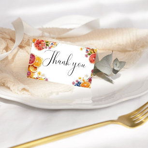 Main Squeeze Citrus Bridal Shower Thank You Card