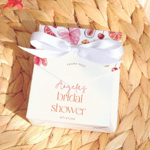 Main Squeeze Citrus Bridal Shower Thank You Favour Box