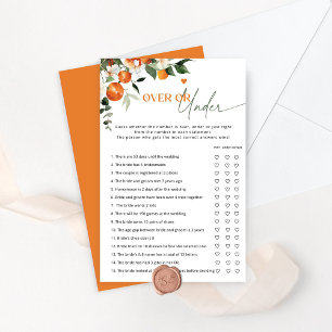 Main squeeze citrus over or under bridal game