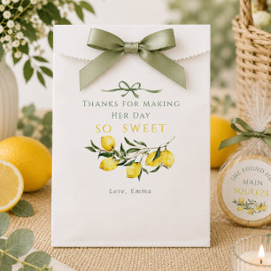 Main Squeeze Citrus Sage Bridal Shower Favour Bags