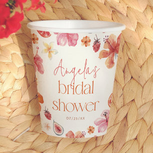 Main Squeeze Citrus Summer Bridal Shower Paper Cups