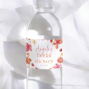 Main Squeeze Citrus Summer Bridal Shower Water Bottle Label