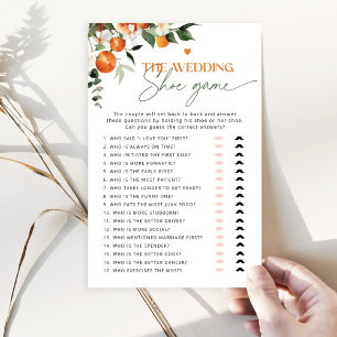 Main squeeze citrus The wedding shoe game