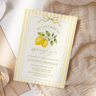 Main Squeeze Lemon Baby Shower Invitation