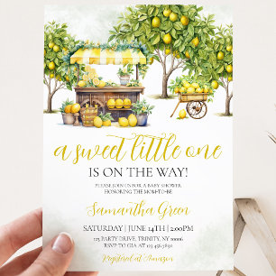 Main Squeeze Lemon Baby Shower Invitation