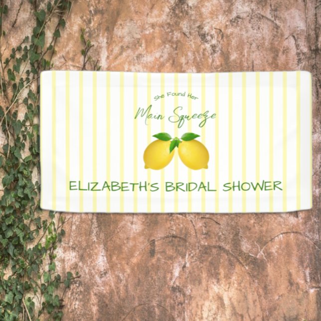Main Squeeze Lemon Bridal Shower Banner (Creator Uploaded)