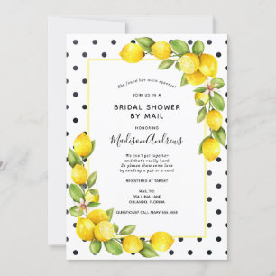 Main Squeeze Lemon Bridal Shower by Mail Invitation