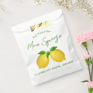 Main Squeeze Lemon Bridal Shower Favour Bags