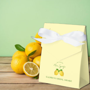 Main Squeeze Lemon Bridal Shower Favour Box
