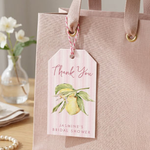 Main Squeeze Lemon Bridal Shower  Gift Tags